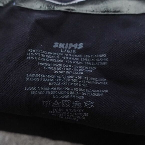 Skims Core Control Mid Waist Thong Black Onyx Compression Size L Large - Picture 5 of 9